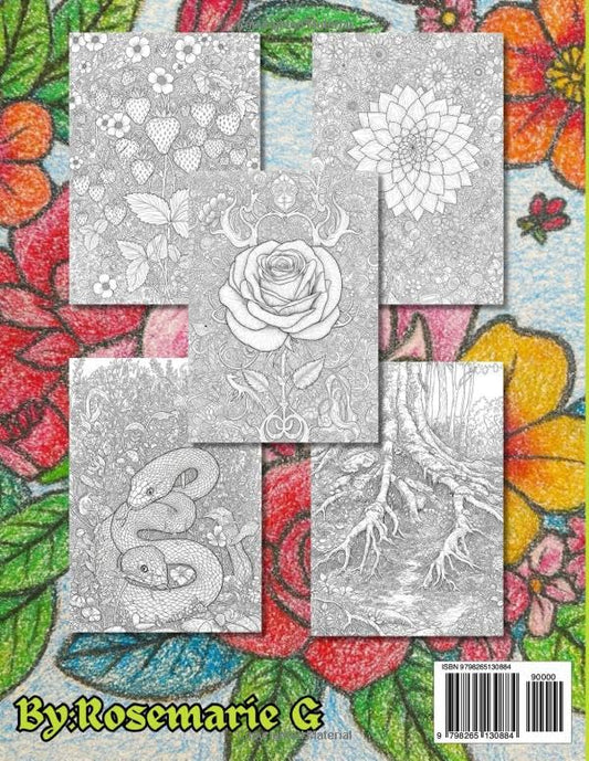 Mother Nature’s Garden Coloring Book: Mandala Floral Art for Adults