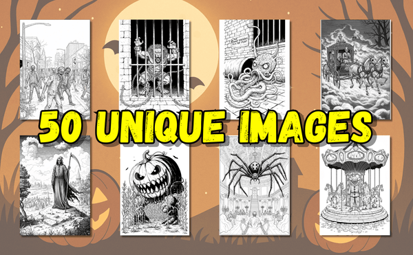 A Spooky Halloween Coloring Book