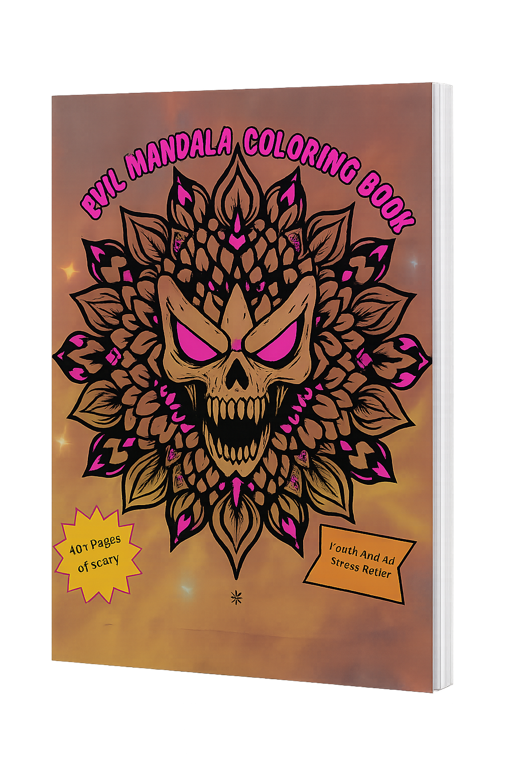 Evil Mandalas Coloring Book: Adult Halloween Mandala Coloring Book