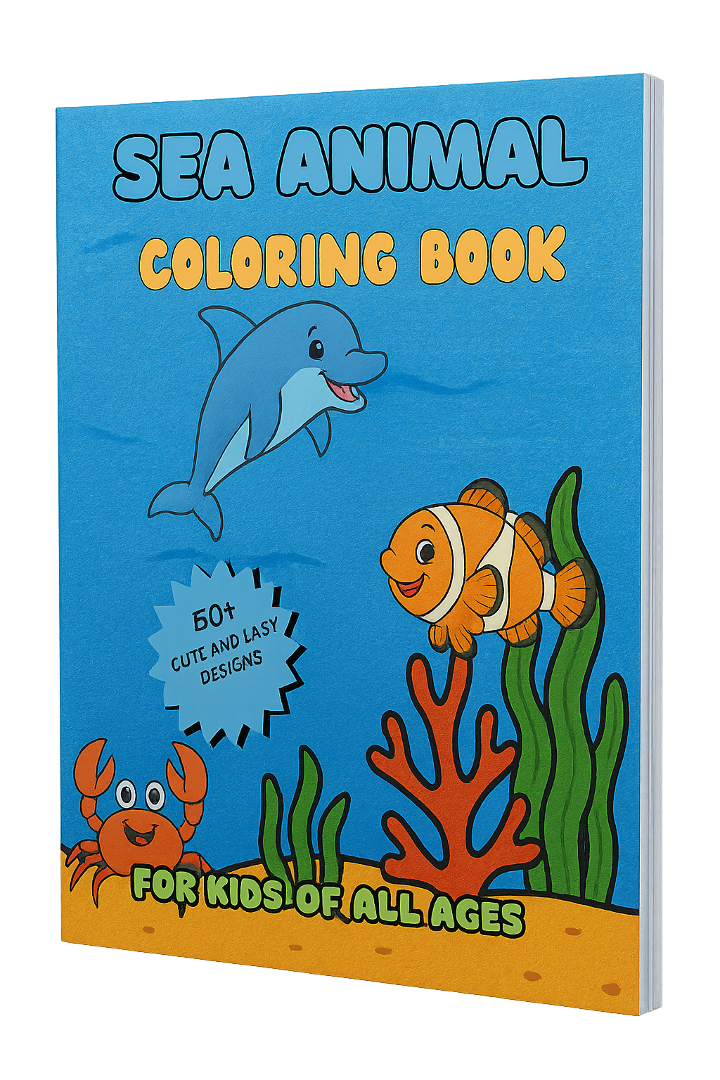 Sea Animal Coloring Book: Cute Sea Life