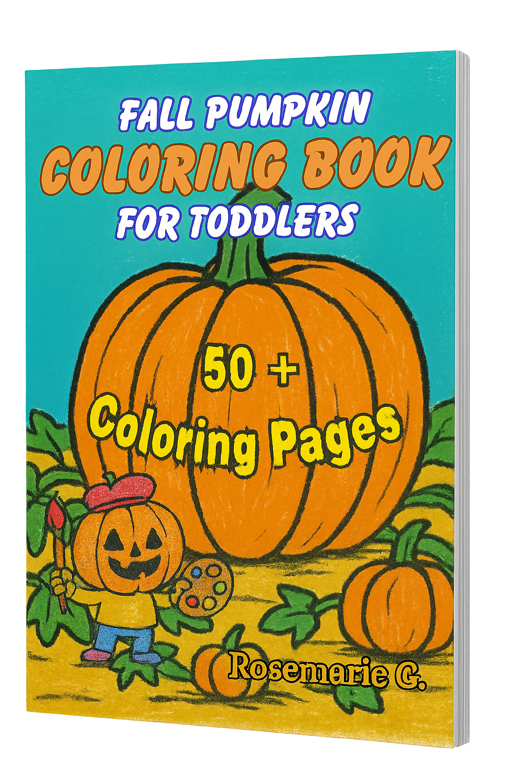 Fall Pumpkin Coloring Book For Toddlers