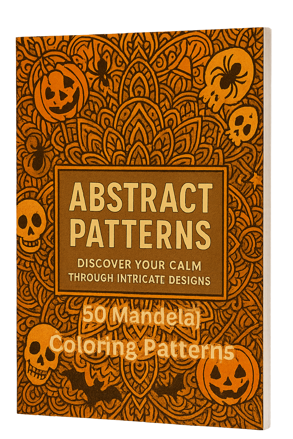 Abstract Halloween Mandala Patterns for Adults