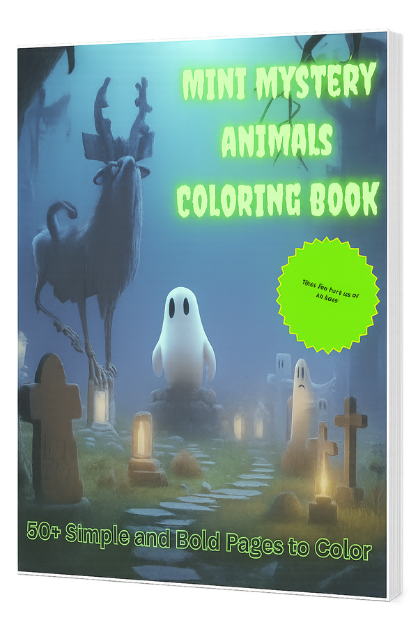 Mini Mystery Animals Coloring Book