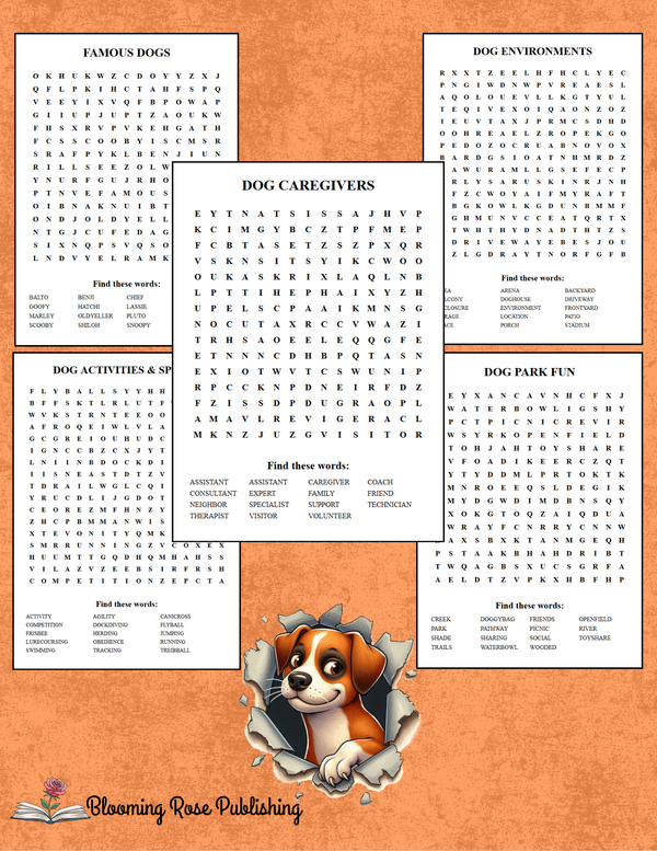 Dog Themed Word Search