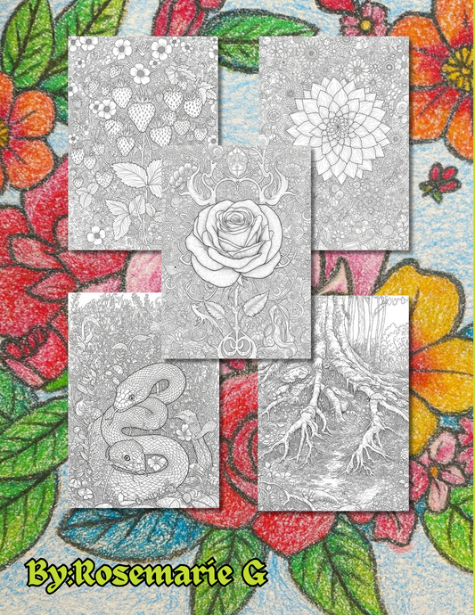 Mother Nature’s Garden Coloring Book