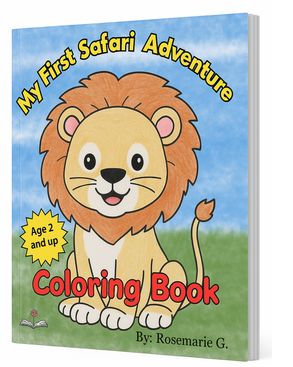 My First Safari Adventure - Friendly Wild Animals with Easy-to-Color Pages