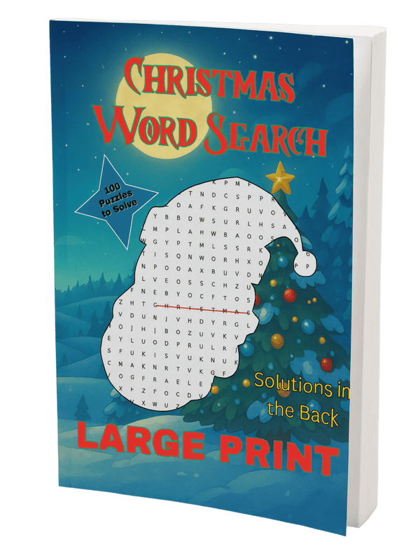 Christmas Word Search: 100 Large-Print Holiday Word Search Puzzles for Adults & Teens