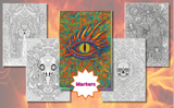 Evil Mandalas Coloring Book — Adult Halloween Mandala Coloring Book for Stress Relief