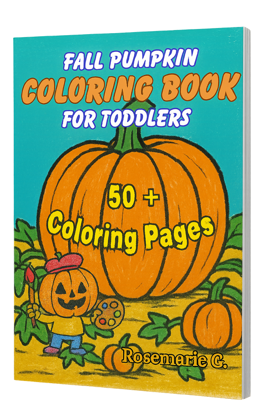 Fall Pumpkin Coloring Book For Toddlers