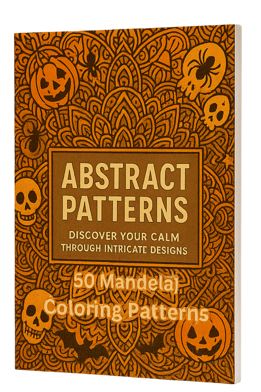 Abstract Halloween Mandala Patterns for Adults