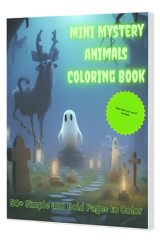 Mini Mystery Animals Coloring Book