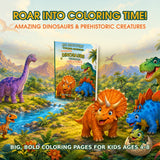 Amazing Dinosaurs coloring book with a slim paperback profile in a friendly prehistoric world